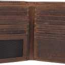 RFID Blocking Bifold Hipster Credit Card Wallet Premium Lambskin Leather (Vintage)