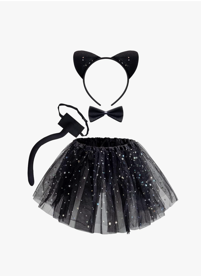 Spooktacular Creations Child Animals Costume Set with Tutu, Headband Collar and Tail, Cosplay Accessory Kit for Girls