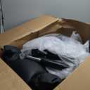 COMHOMA Big and Tall Office Chair Heavy Duty Wide Ergonomic Gaming Chair with Deluxe Embossing Designed Leather with Foot Rest,150Reclining Adjustable Armrests Pocket Spring Back Support and Pillow (01-luxury Black)