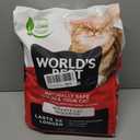 WORLD'S BEST CAT LITTER Multiple Cat Unscented, 15-Pounds - Natural Ingredients, Quick Clumping, Flushable, 99% Dust Free & Made in USA - Long-Lasting Odor Control & Easy Scooping
