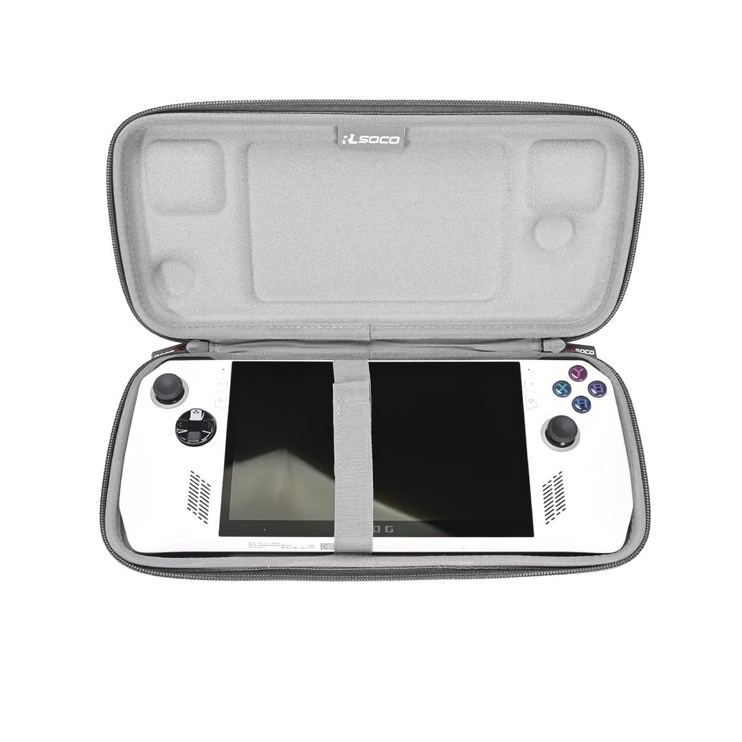RLSOCO Case for ASUS ROG Ally 7" 120Hz FHD 1080p Gaming Handheld - Grey | Compact Design with YKK Zipper & Scratch Protection (Case Only)
