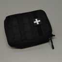 First Aid Pouch Empty Small, Tactical Molle EMT Pouch Compact Medical IFAK Rip Away Utility Bag Pouches (Black)