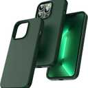 TOCOL iPhone 13 Pro Case, Silicone Protective Case, Shockproof Non-Slip Anti-Fingerprint Anti-Scratch Alpine Green