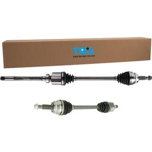 TRQ Front Driver and Passenger Side CV Axle Assembly Set 2 Piece Compatible with 2013-2016 Toyota Sienna AWD 2011-2012 Sienna V6 3.5L AWD