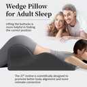 Sweet Spot Pillow, 27 Angle Perfect Position Couples Pillow, Perfect Instant Intimacy Pillows, Wedge Memory Foam Butt Cushion, Provides Waist and Neck Support (Black)