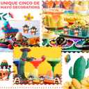50 Pcs Mini Fiesta Gnomes Couple Figurines to Hide and Seek Cinco De Mayo Tomte Mexican Taco Tuesday Dwarf Gift for Adult Home Table Party Decorations