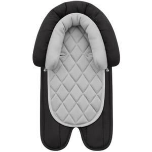 Pro Goleem Car Seat Head Support Infant, Soft Infant Car Seat Insert, 2 in 1 Carseat Head Support for Newborn, Perfect for Car Seat, Stroller, Swing, Bouncer, Gray and Black