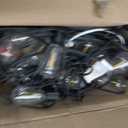 Brightever LED Outdoor String Lights 100FT Patio Lights with 52 Shatterproof ST38 Vintage Edison Bulbs, Outside Hanging Light Waterproof for Porch, Deck, Garden, Backyard, Balcony, 2700K Dimmable