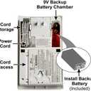 Kidde Carbon Monoxide Detector, Plug In Wall with 9-Volt Battery Backup, Digital LED Display (1 Pack, White)