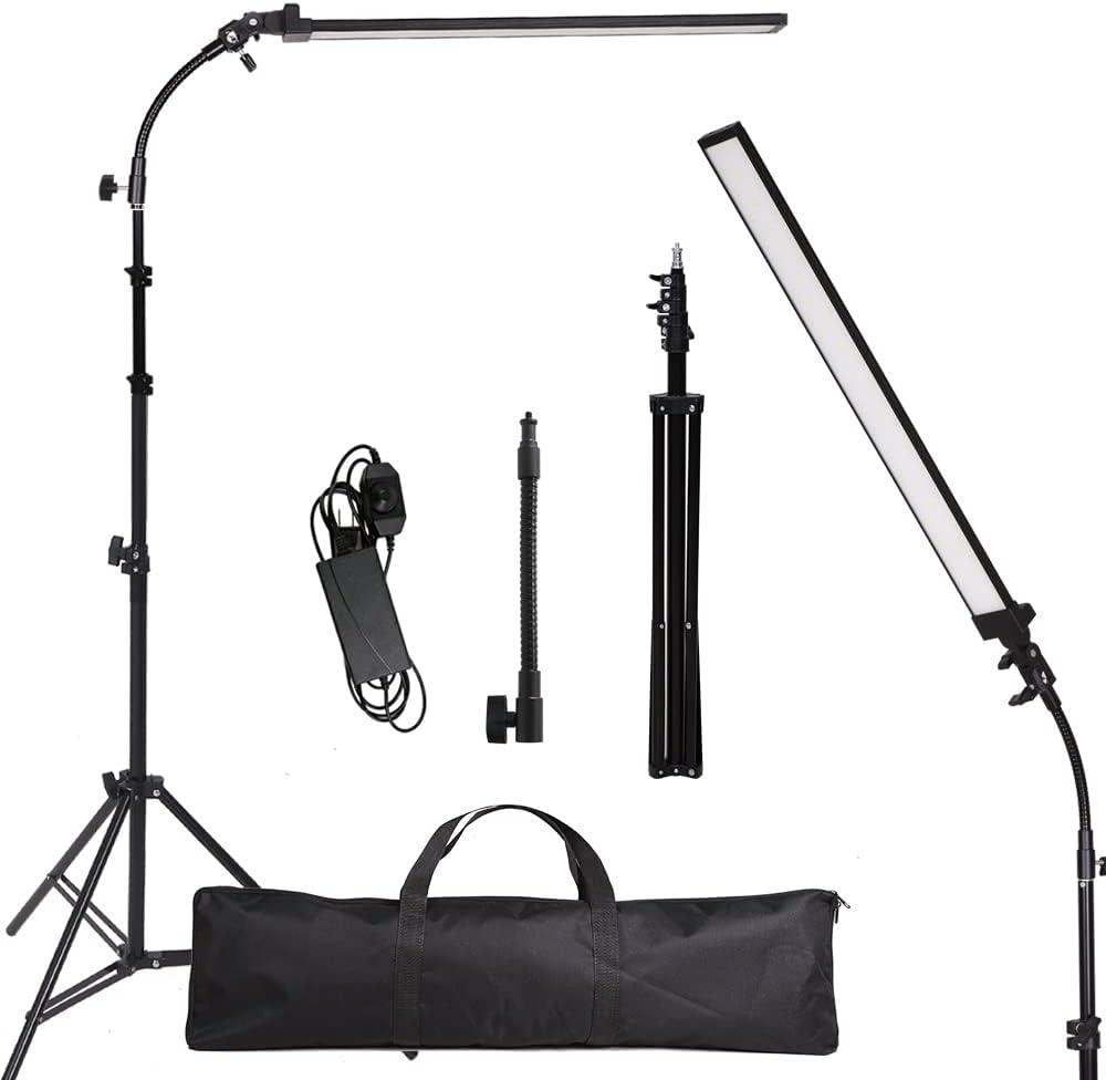 Photography Studio LED Lighting Kit with Light Stand Bag Soft Tube for Beauty, Eyebrow, Tattoo, Makeup, Dentistry, Eyelash, Portrait, Product Photography Fill Light