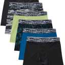 Hanes boys Boys' Performance Tween Boxer Briefs Underwear, X-temp, Assorted Solids, 6-pack, M