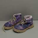 Women's Steel Toe Work Boots Comfortable Lightweight High-Top Safety Shoes with Non-Slip Shoes Puncture-Resistant Design & Durable Construction (9.5 Women/8 Men, Purple 487)