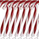 Home Accents Holiday 10 in. Lighted Candy Cane Pathway Stakes (Set of 8)