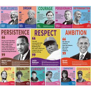 Arosche Black History Month Decorations - 14pc Motivational Posters with Famous African American Inspirational Quotes for Home, School, Classroom, Bulletin Board, Wall, Hallway Decor