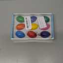 Spakon 9 Pcs 9 Colors Toddler Crayons Egg Crayons Palm Grasp Color Pencils Washable Pencils Paint Pens for Kids Ages 3 Years Old Above