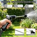 Turn Any Hose Into A High-Pressure Water Cleaning Jet, Power Jet Water, Heavy Duty Garden Hose Nozzle, Spray Nozzles for Cleaning Yard Patio Car, Adjustable High Pressure Hose with Three Spray Modes