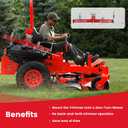 Zero Turn Mower Trimmer Rack, Mower Weed Eater Holder Fit for 1"-2" Roll Bars, Upgrade Adjustable Stainless Steel Quick Clamp Locking System