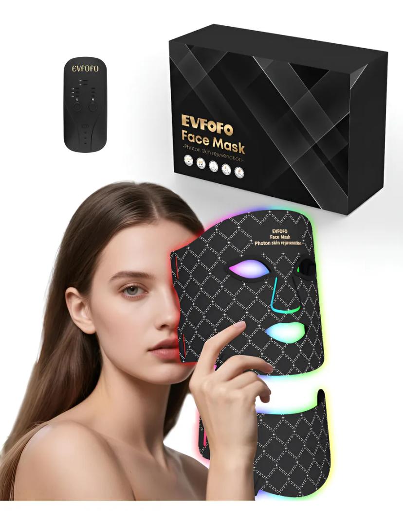 Nuevo Red Light Therapy Mask Evfofo 7 Colors For Face & Neck