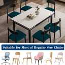 Dining Chair Seat Covers, Washable Dining Room Chair Seat Covers Set of 6, Removable Kitchen Seat Covers Chair Covers for Dining Chairs, Teal