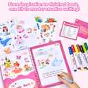 Fantasy Storybook Art Starter Kit, Creative Writing for Kids, Write Your Own Book, Art Kit for Kid 6-9, DIY Craft, Scrapbooking & Journal Supplies, Hardcover Comic Book Making Kit, Christmas Gift