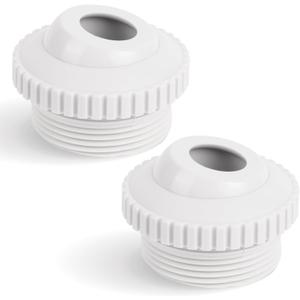 BlueStars Upgraded Pool Jet Nozzles SP1419D Directional Flow Hydrostream Return Jet Compatible with Adjustable 3/4" Opening Rotating Eyeball and 1-1/2 Inch MIP Thread - PACK OF 2