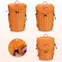 Blue Quartz Hiking Backpack 30L Lightweight Packable Backpack for Travel, Water Resistant Foldable Daypack for Women Men, Orange