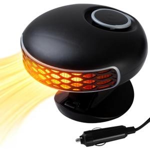 Portable Car Heater for Vehicle12V Car Heater That Plugs Into Cigarette Lighte2 in 1 Fast Heating & Cooling Windshield Defrost Defogger