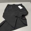 Boys Lightweight Jogger Pants Youth Kids Quick Dry Hiking Active Athletic Pants with Zipper Pockets (Black, L)