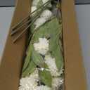 VIERENA 6 Pcs Faux Silk Pompon Mum Artificial Flowers for Vase -27", Bulk Fake Chrysanth Branches with Stems for DIY Bouquet Centerpieces Wedding Fillers Arrangements Shower Decorations (Cream)