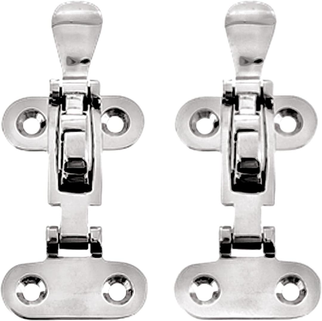 Marine Boat Lockable Latch 316 Stainless Steel Marine Hold Down Clamp Ant-Rattle Locker Hatch Hardware Dinghy Boats Yacht