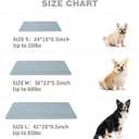 Dog Crate Pad for Dog Cages Soft Tricot Kennel Pad Anti-Slip Dog Bed Mat for Crates Durable Washable All Season Pet Beds Blue 42280.2inch