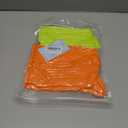 Women's Neon Scrunch Crew Socks 80s 90s Retro 3-Pack Cotton Stacked Boot Calf Cozy Ribbed Slouchy Socks Size 5-10 (2-neon Orange/1-neon Green)