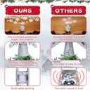 AerWo Christmas Tree Topper Lighted Snowflake Tree Topper with Magic Rotating Snowflake Projector, 3D Glitter Projector Xmas Tree Topper for Christmas Tree Decorations