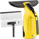 Rechargeable Window Vac, Window Vacuum Cleaner Set, Cordless Vacuum Squeegee with Built-in Spray Bottle, Electric Glass Cleaning Tool for Windows, Tiles, Mirrors, 200ml Water Tank