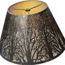 Antique bronze gold lamp shade,black large lamp shade, metal lamp shade,Living Room,decorative lamp shades,7" top x 13" bottom x 7.8" high - fits lampshades for floor lamps, lampshades for table lamp