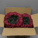 Artificial Flower Ball for Centerpieces Bridal Wedding Artificial Wedding Party Centerpieces Decorations, 7.8inch 5Pack Burgundy