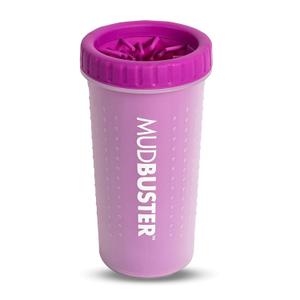 Dexas MudBuster Portable Large Dog Paw Cleaner, Fuchsia - Premium Pet Supplies and Accessories