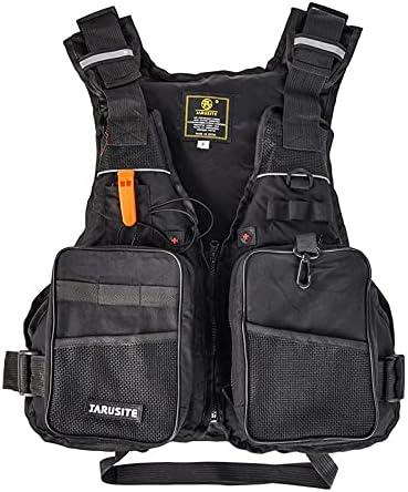 JKSPORTS Fishing Vest Safety Life Jacket for Swimming Sailing Boating Kayak Floating Multifunction for Men and Women Vest/Kayak, One size
