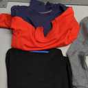 Toddler Boys 4 Pack Cotton Crewneck Sweatshirt, Baby Solid Long Sleeve Pullover Tops 4 T