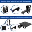Gearshift & Handbrake Holder Compatible with Playseat Trophy - Logitech G and Trophy Sim Racing Seats, Adjustable Shifter Mount for Left or Right Side, Fits Most Gear Shifters and Handbrakes