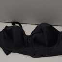 Smart & Sexy Women's Swimwear Underwire Bikini Top  Lightly Lined for Comfort and Shape (36DD, Black Hue)