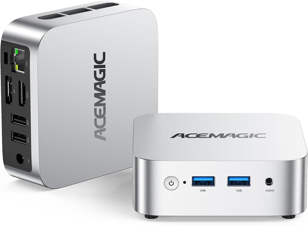 ACEMAGIC V1 Mini PC Computers, Intel Twin Lake N150(Turbo 3.6GHz), 16GB DDR4 RAM 1TB M.2 SSD Mini Desktop Computer, 4K HDMI DP/2xUSB3.2 WiFi6/BT5.2, VESA GbE, HTPC/Business Office Micro Pc