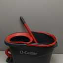 O-Cedar EasyWring Microfiber Spin Mop & Bucket Floor Cleaning System + 2 Extra Refills, Red/Gray