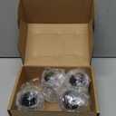 4 Pcs Round Glass Perfume Atomizer,30ml Empty Refillable Perfume Spray Bottle for Men and Women,Portable Fragrance Fine Mist Spray Bottle Dispenser for Travel (Black)