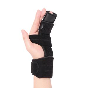 Pinky Finger Splint, Boxer Fracture Splint, 4th & 5th Metacarpal Brace, Hand Splint for Broken Finger, Trigger Finger Brace, Adjustable 2 Finger Brace for Arthritis, Tendonitis, Mallet Finger(L/XL)