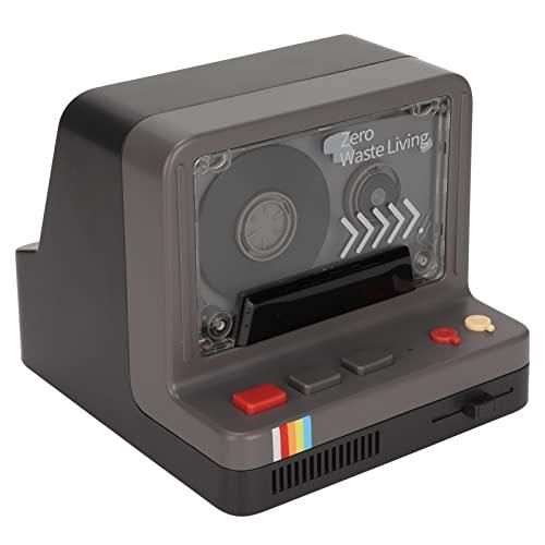 Amazon.com: VBESTLIFE Portable Bluetooth Cassette Player, Stereo Tape Retro Speaker With Dual Magnetic Speakers, 5 Light Modes, Support Memory Card, Cable Playback for Entertainment (Black) : Electronics