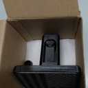 1 1/4 Inch (1.25 Inch) American Flag Trailer Hitch Cover Tube Plug Insert (Black Plastic, 1.25 inch)