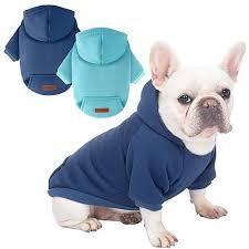 2 Pack Dog Hoodie Warm Hood Dog Sweater Cold Weather Small Dogs Sweatshirt Comfort Pet Clothes For Small Medium Dogs With Pockets Cats Chihuahua Clothes For Male Female Girl Boy Sporty Daily Wear - Tamaño Small