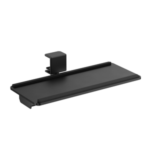 Clamp-On Sit-Stand Keyboard Tray With Wrist Rest & Storage Drawer