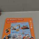 Magnetic Puzzles for Kids Ages 1-3, Travel Toddler Puzzles Ages 2-4 Year, Excavator Refrigerator Magnet for Kids Learning Gift for Road Trip